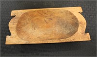 Small wooden dough bowl