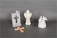 Dove Music Box, Cross Decor, Angel