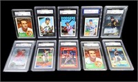 VARIOUS GRADED BASEBALL CARDS 5 STAR GRADING