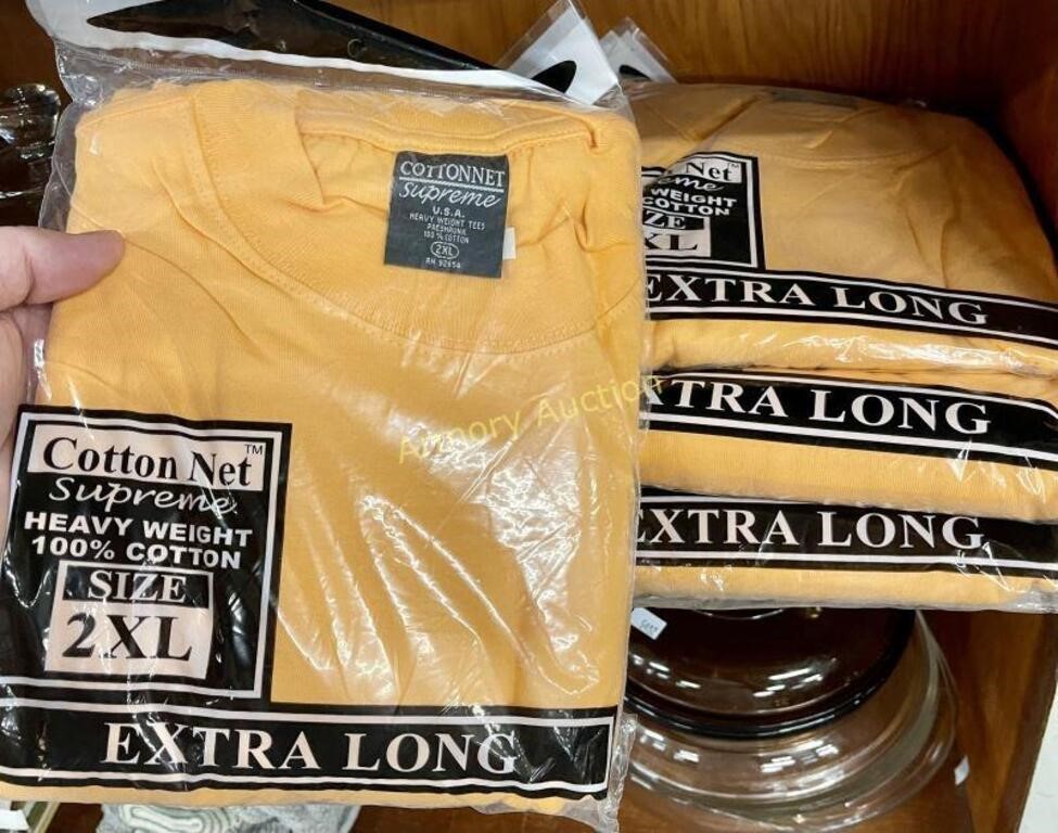 4 - 2XL EXTRA LONG SHIRTS