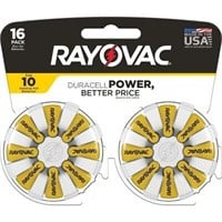 $17  Rayovac Size 10 Hearing Aid Battery - 16pk