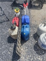 Fuel cans and sprayer jugs, misc