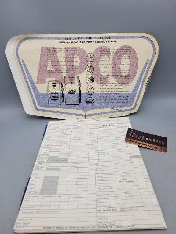 Apco Pump Emblem & Daily Consignment Report Forms