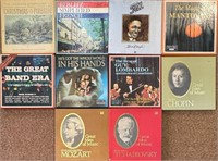 GREAT LOT OF TEN VINTAGE LPS INCLUDING CLASSICAL