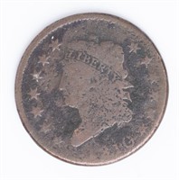 Coin 1810 Large Cent In AG / Good - Rare!