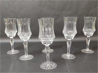 Old Galway Lead Crystal Claret Glasses Set of 6
