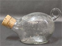 Hadeland Norway Glass Pig Art Glass Cork Stopper