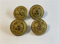 Lot of 4 Antique US Army Buttons
