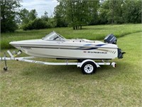 1996 Sunbird Outboard Boat w/ 60hp Motor