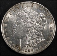 1890-S MORGAN DOLLAR AU/BU
