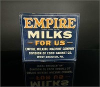 Empire Milking Machine co West Chester PA. Sign