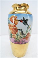Imperial PSL Austria Gold & Humingbird Vase