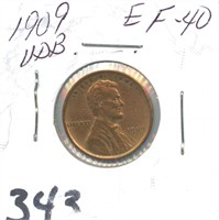 1909-V.D.B. Lincoln Wheat Cent - Great Details