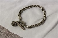 A Signed Lois Hill Sterling Bracelet