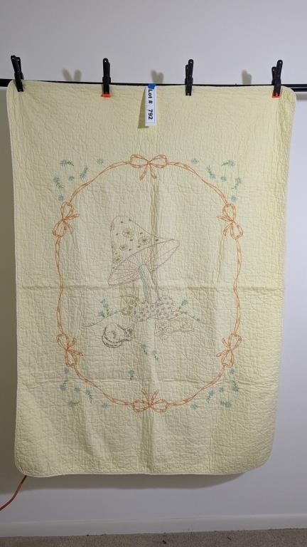 ANTIQUE HANDMADE BABY BLANKET