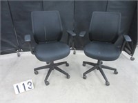 2 Mesh Back Mobile Office Chairs