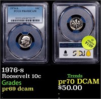 Proof PCGS 1976-s Roosevelt Dime 10c Graded pr69 d