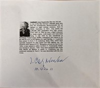 WW2 German Pilot Signed Page