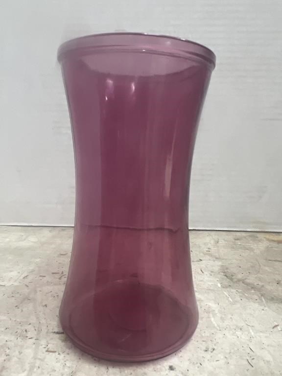 Pink Glass Floral Vase