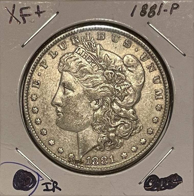 US 1881 Silver Morgan Dollar