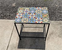 MOSAIC TOP SIDE TABLE