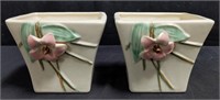 Pair of Mc Coy pottery flower pots