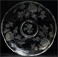 Heisey Waverly Bowl - Etched Rose