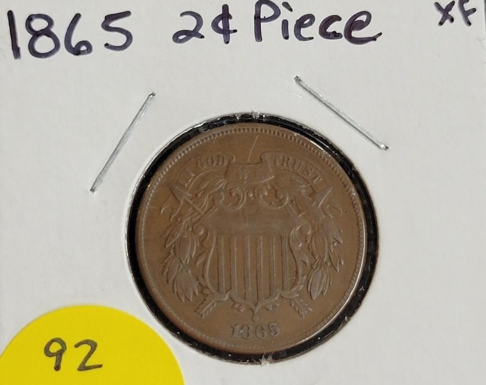 1865 U.S. 2-CENT COIN