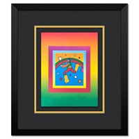 Peter Max, "Cosmic Jumper on Blends" Framed Limite