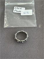 925 Pandora Ring with Stones Size 5