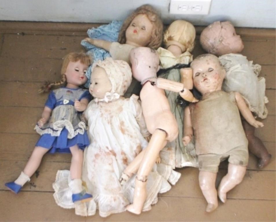 Lot of Antique Dolls