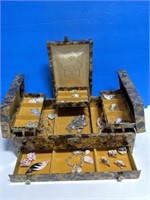 Jewelry Box With Costume (shell) Jewelry
