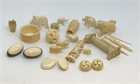 Lot of Ivory carvings