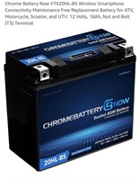 Chrome Battery Now YTX20HL-BS