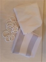 (2) Shower Curtain Liners with Rings