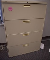 HON 4 DRAWER LATERAL FILE CABINET