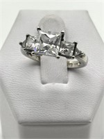 Sterling Silver Brilliant CZ Ring