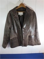 Wilson's Brown Leather Jacket, Size XL