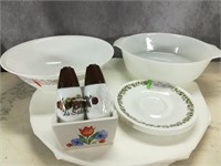 Fireking & Corelle Dishes, Bowl, Plates