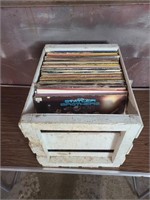 Crate of Assorted Country Records
