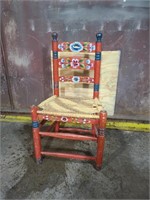 Artsy Wicker Chair 19x14x35"