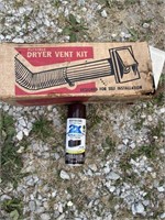 Vintage dryer vent kit and spray paint