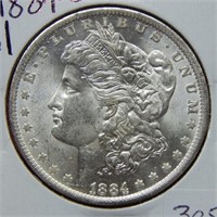 1884 O Morgan Silver Dollar