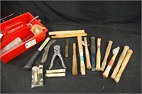 Hammer Handles, Drill Bits, Knives & misc