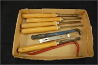 Prybars & Wood Working Chisels (8) Total