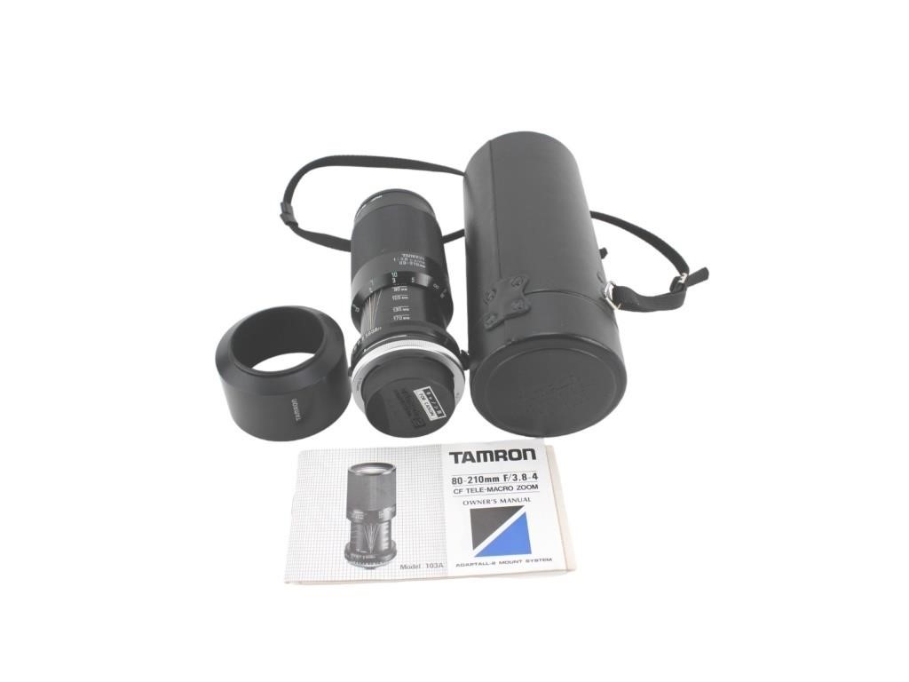 TAMRON 80-210 MM CF TELE-MACRO ZOOM LENS