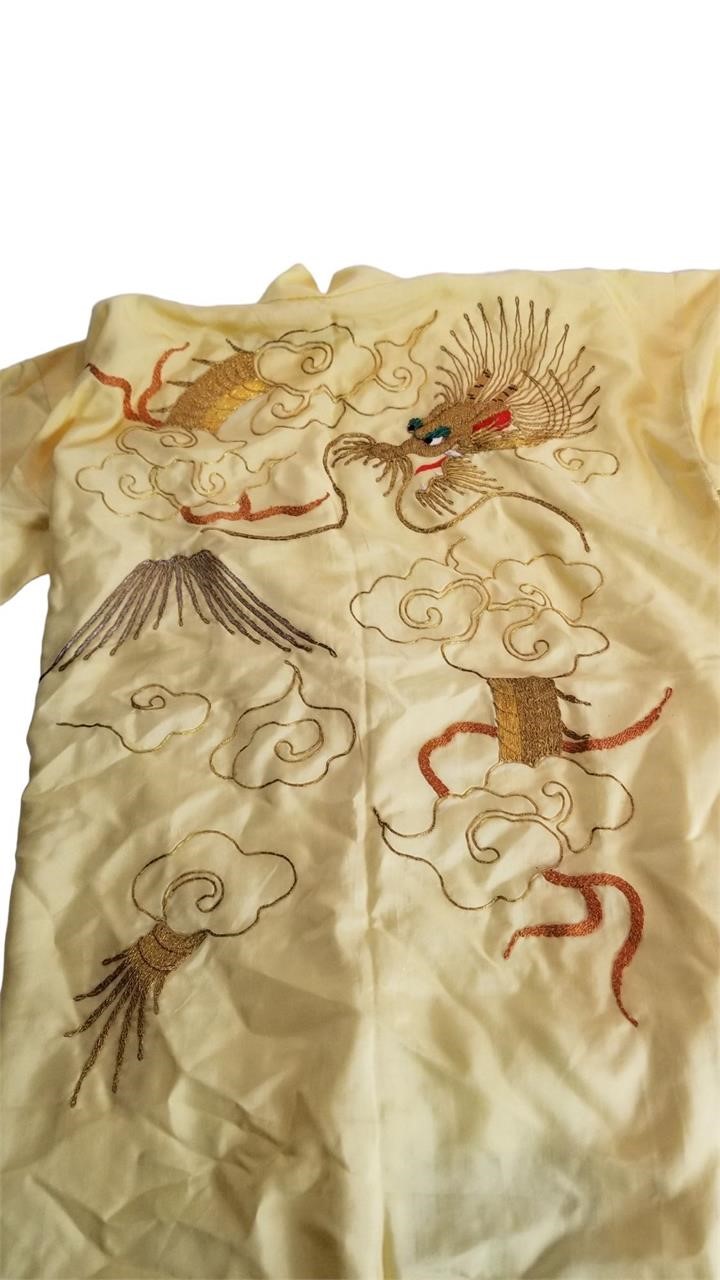 Vintage Silk Japanese Dragon Kimono