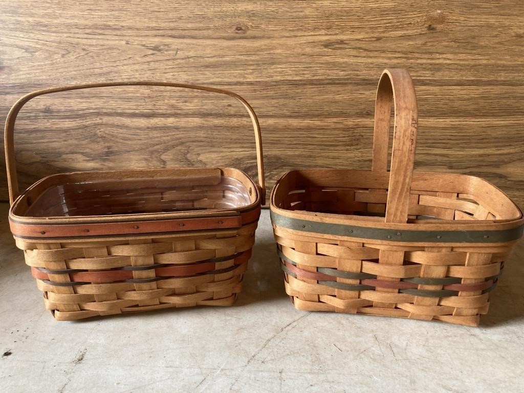 2 longaberger baskets