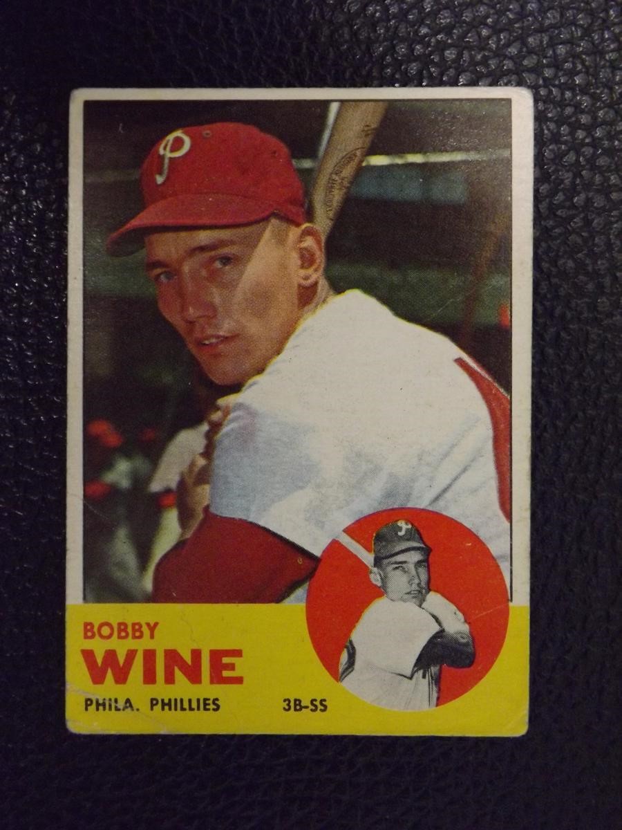 1963 TOPPS #71 BOBBY WINE PHILLIES VINTAGE