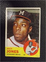 1963 TOPPS #137 MACK JONES MILWAUKEE BRAVES